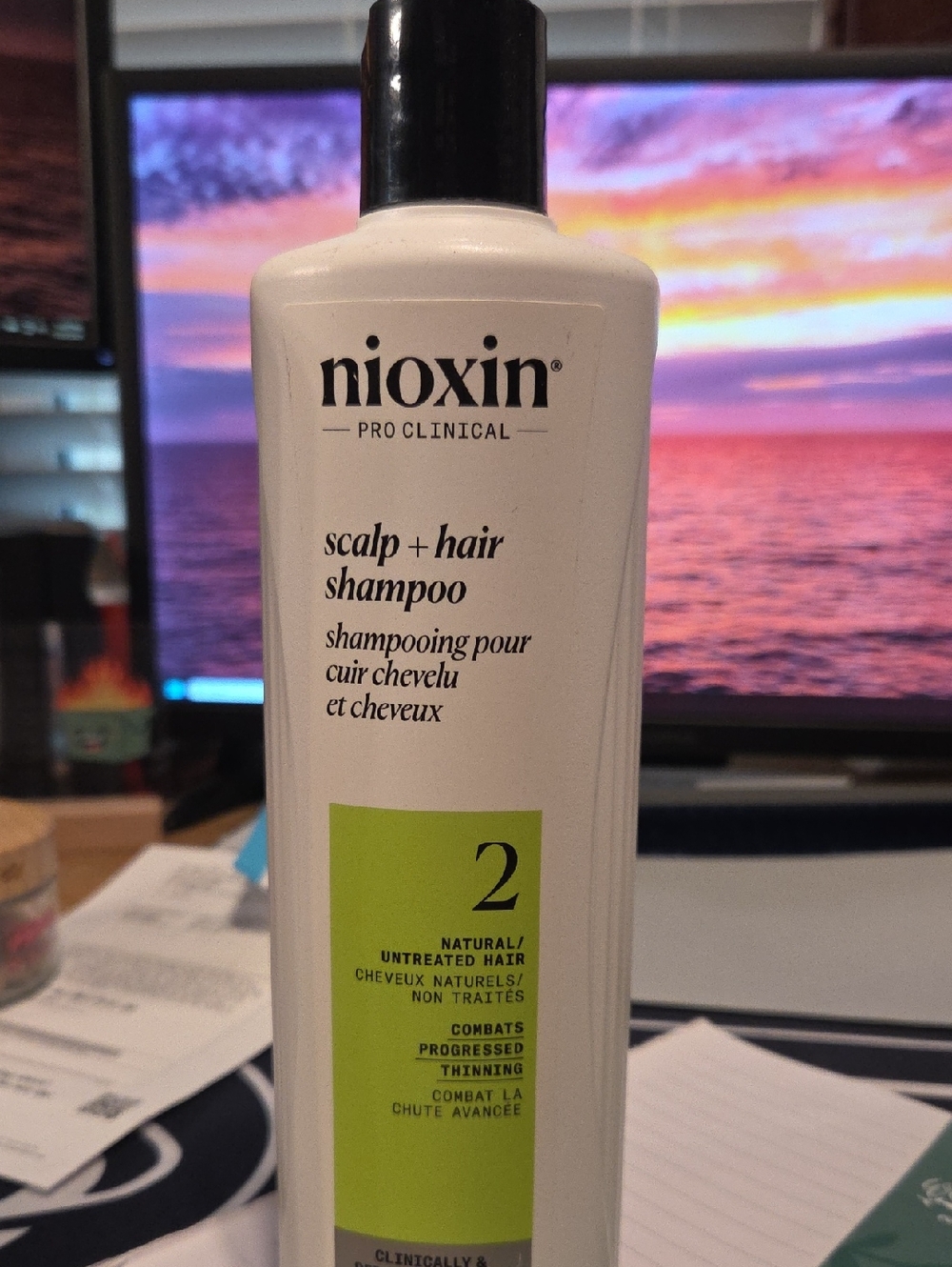 Nioxin Scalp + Hair Shampoo System 2 – White Bottle (Natural/Untreated)